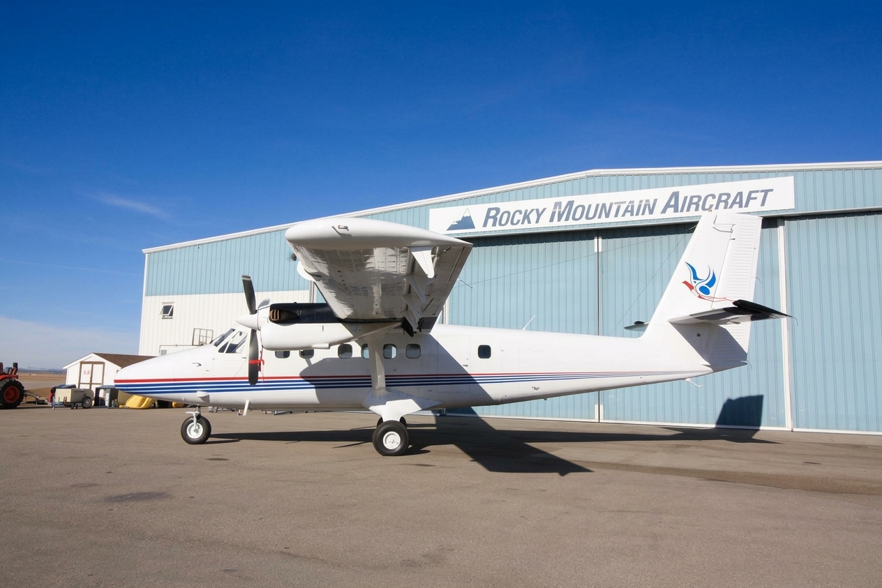 Twin Otter outside Rocky Mountain Aircraft